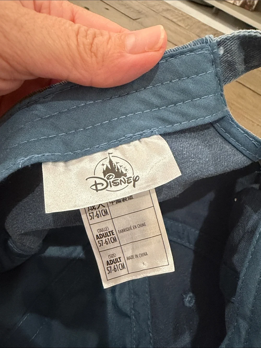 Mickey Mouse Embroidered Denim Baseball Cap - Blue
